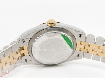 DJ 36mm Jub Flt 904L YG/SS Blk/Dia APF VR3235