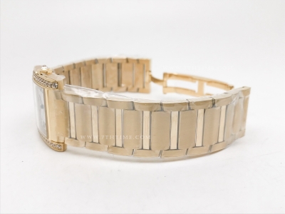 Ladies Tank Francaise Med Dia YG/YG Sil 8848F Sw Qtz