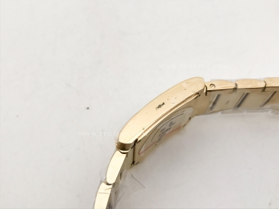 Ladies Tank Francaise Med Dia YG/YG Sil 8848F Sw Qtz