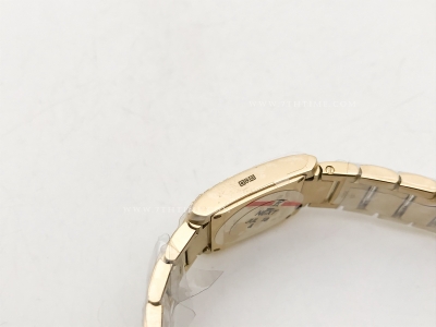 Ladies Tank Francaise Sml Dia YG/YG Sil 8848F Sw Qtz