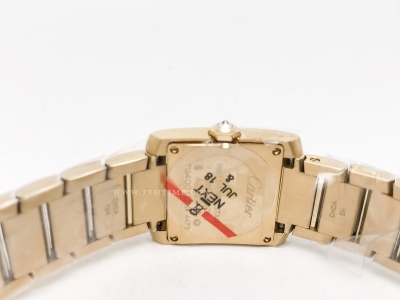 Ladies Tank Francaise Sml Dia YG/YG Sil 8848F Sw Qtz