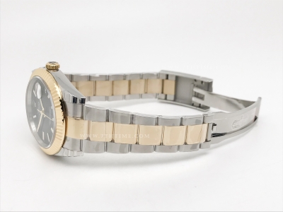 DJ2 41mm 126333 Oys Flt 904L YG/SS Blk/Stk EWE A3235