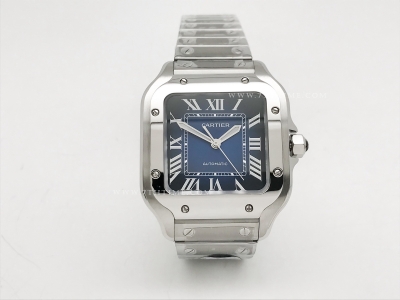 Santos De Cartier Mens Mid SS/SS G-Blue BVF MY9039