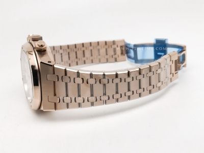 Royal Oak Chrono 26240OR RG/RG Wht/Stk BF A7750 Mod