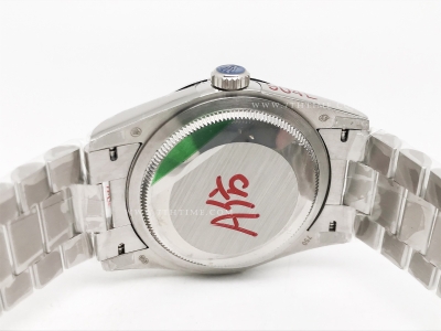 DayDate 36mm Wt 904L Flt SS/SS Wht/Rm/Stk QF VR3255