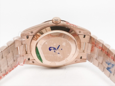 DayDate 40mm 904L Flt RG/RG Silv/Stk GMF VR3255