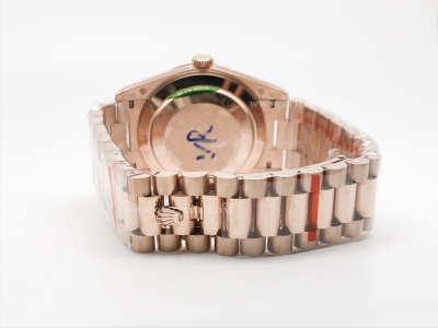 DayDate 40mm 904L Flt RG/RG Brn/Stk GMF VR3255