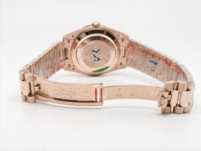 DayDate 40mm 904L Flt RG/RG G-Brn/Stk GMF VR3255