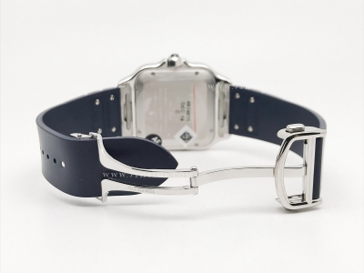 Santos De Cartier 2024 Mens XL SS/RU Blue AF MY9015