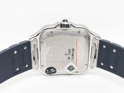 Santos De Cartier 2024 Mens XL SS/RU Blue AF MY9015