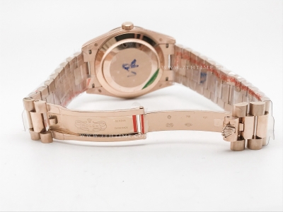 DayDate 40mm 904L Flt RG/RG Wht/Rm/Stk GMF VR3255