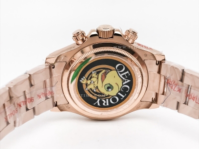 Daytona 126505 RG/RG Wt Blk/Dia 904L QF V6 SH4131