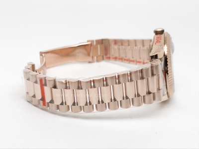 DayDate 40mm 904L Flt RG/RG Brn/Rm/Stk GMF VR3255