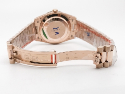 DayDate 40mm 904L Flt RG/RG Wht/Rm GMF VR3255