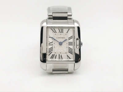 Ladies Cartier Tank Francaise SS/SS Wht/Rm K11 Sw Qt