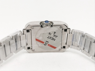 Ladies Cartier Tank Francaise SS/SS Wht/Rm K11 Sw Qt