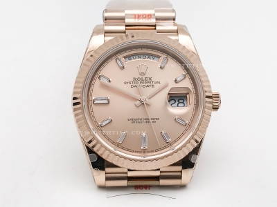 DayDate 40mm 904L Flt RG/RG RG/Dia GMF VR3255