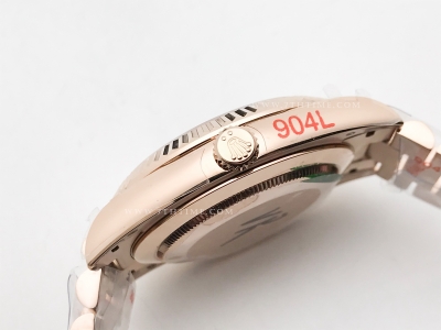 DayDate 40mm 904L Flt RG/RG Brn/Dia GMF VR3255