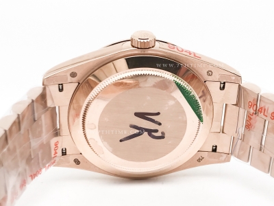 DayDate 40mm 904L Flt RG/RG Brn/Dia GMF VR3255