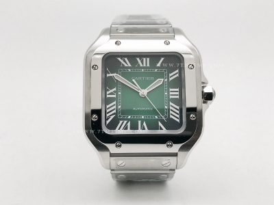 Santos De Cartier Mens Mid SS/SS G-Green BVF MY9039