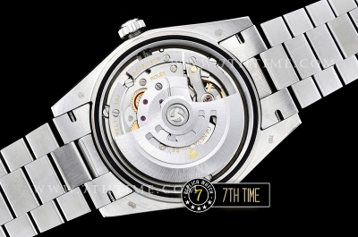 DayDate 228206 Diamonds Bezel SS/SS Silver White Dial Baugette Diamond Markers A3255 Mod