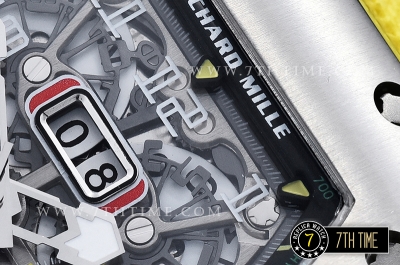 Richard Mille  RM011-03 New Gen Flyback SS/VRU (Yellow) Black A7750 Mod
