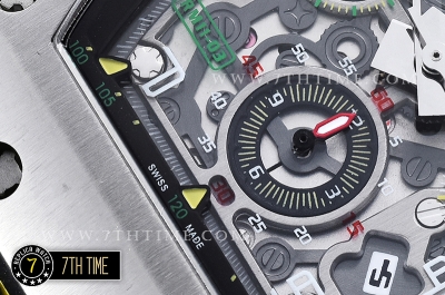 Richard Mille  RM011-03 New Gen Flyback SS/VRU (Yellow) Black A7750 Mod