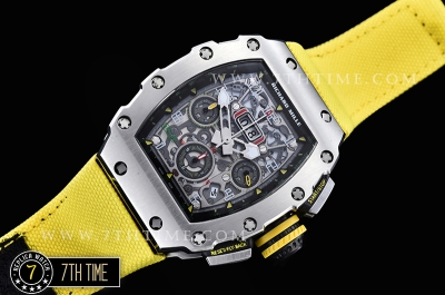 Richard Mille  RM011-03 New Gen Flyback SS/VRU (Yellow) Black A7750 Mod