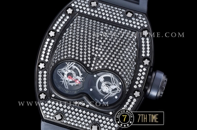 Richard Mille  RM053 Pablo MacDonogh Tourb Diams PVD/VRU Blk A2824