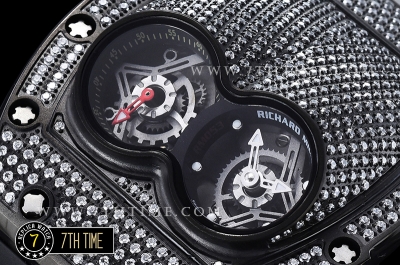 Richard Mille  RM053 Pablo MacDonogh Tourb Diams PVD/VRU Blk A2824