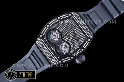 Richard Mille  RM053 Pablo MacDonogh Tourb Diams PVD/VRU Blk A2824