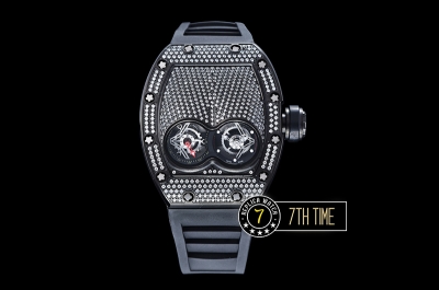 Richard Mille  RM053 Pablo MacDonogh Tourb Diams PVD/VRU Blk A2824