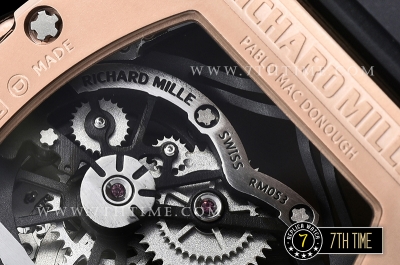 Richard Mille  RM053 Pablo MacDonogh Tourb Diams RG/VRU Black A2824