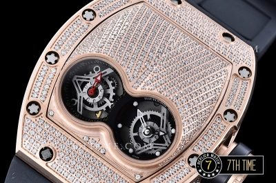 Richard Mille  RM053 Pablo MacDonogh Tourb Diams RG/VRU Black A2824