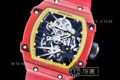 Richard Mille RM027-02 Rafael Nadal L.E. FC/NY Red/Yellow Miyota Mod