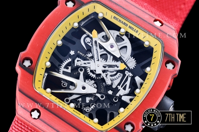 Richard Mille RM027-02 Rafael Nadal L.E. FC/NY Red/Yellow Miyota Mod