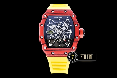 Richard Mille RM035-02 Rafael Nadal Red FC/VRU Black/Black Miyota Mod Yellow Strap