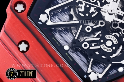 Richard Mille RM035-02 Rafael Nadal Red FC/VRU Black/Black Miyota Mod Red Strap