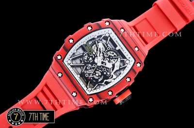 Richard Mille RM035-01 Rafael Nadal Red FC/VRU Black/White Miyota Mod Red Strap
