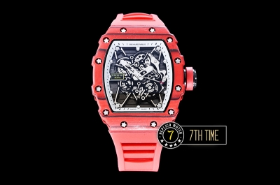 Richard Mille RM035-01 Rafael Nadal Red FC/VRU Black/White Miyota Mod Red Strap
