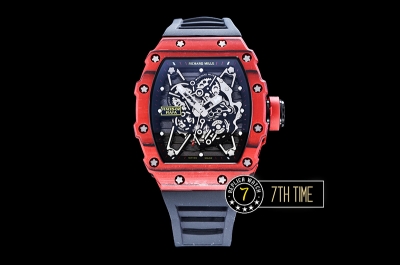Richard Mille RM035-02 Rafael Nadal Red FC/VRU Blk/Blk Miyota Mod