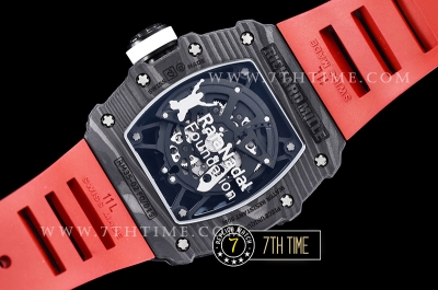 Richard Mille RM035-02 Rafael Nadal Black FC/VRU Miyota Mod Red Strap