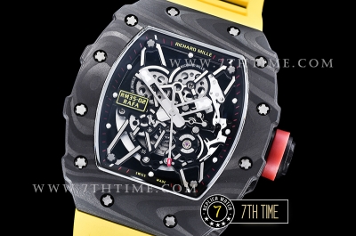 Richard Mille RM035-02 Rafael Nadal Black FC/VRU Miyota Mod Yellow Strap