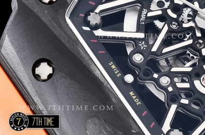 Richard Mille RM035-02 Rafael Nadal Black FC/VRU Blkac/Black Miyota Mod Orange Strap