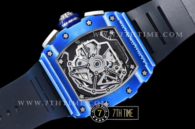 Richard Mille RM011-03 Auto Flyback Chronograph Blue FC/VRU Black A7750 Mod