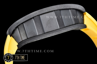 Richard Mille RM001 RM001 Tourbillon FC/VRU Yellow Inner Bezel Custom Mod Yellow Rubber Strap
