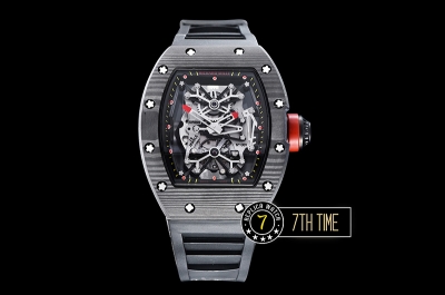 Richard Mille RM001 Tourbillon FC/VRU Black/Red Custom Movement Red Inner Bezel Red Needle