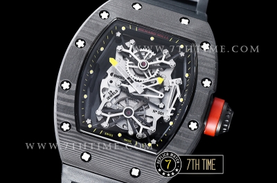 Richard Mille RM001 Tourbillon FC/VRU Black/Yellow Custom Movement Black Inner Bezel Yellow Needle