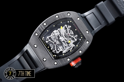 Richard Mille RM001 Tourbillon FC/VRU Black/Yellow Custom Movement Black Inner Bezel Yellow Needle
