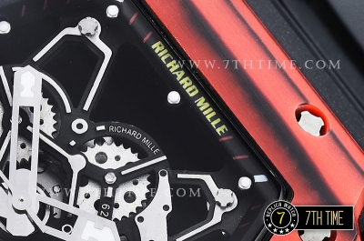 Richard Mille RM035-01 Rafael Nadal Red FC/VRU Blk/Blk Miyota Mod Black Inner Bezel Rehaut